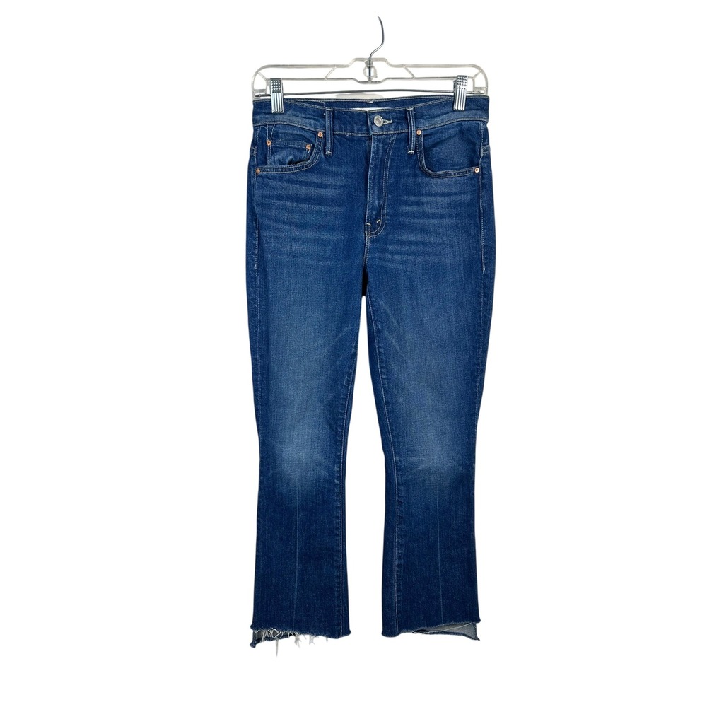 Mother The Insider Crop Step Fray Women 26 Blue Excellent Bad Reputation Jeans